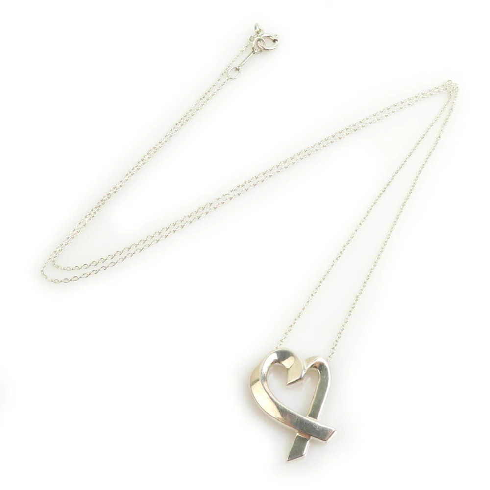 Tiffany Co Loving Heart Necklace Sterling Silver